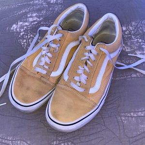 old skool yellow vans